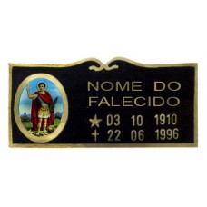 Placa com Foto de Moldura e Friso Trabalhado